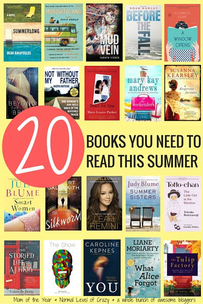 Looking for the perfect beach book or captivating read to get lost in this season? We've got the list of the top 20 books that belong on your summer reading list. They all come with the reason WHY you need to snatch them up, not to mention this INCREDIBLE giveaway--11 books, a $225 Amazon giftcard. | Sisterhood of the Sensible Moms