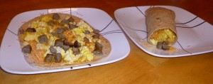 Egg and Sausage Flatbread @meredithspidel