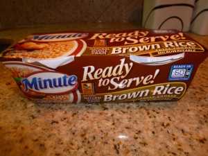 Minute Rice brown rice ready to serve #loveeeveryminute @meredithspidel