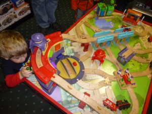 playing at Monkey Fish toys store @meredithspidel