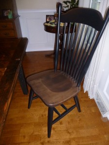 Custom wood chair dining room @meredithspidel
