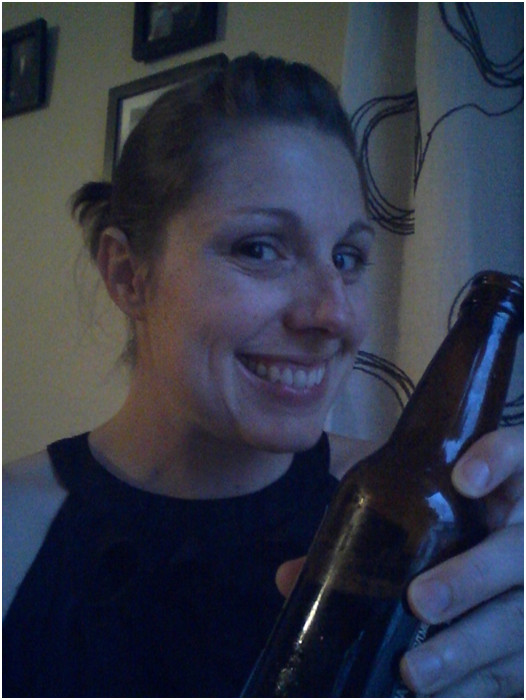 prop-selfie picture with beer tips with alisa @meredithspidel