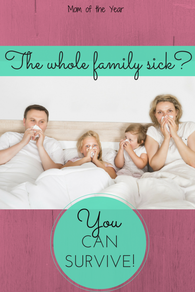 When the whole family is sick at the same time, it can get dicey around the house. Here is how we (barely!) survived!