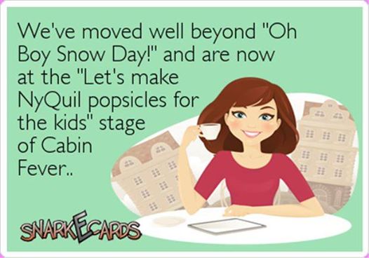 With love from our snow day hell to yours...