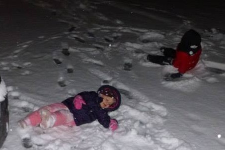 Crap! Why do they have to be so cute when they play in the snow?