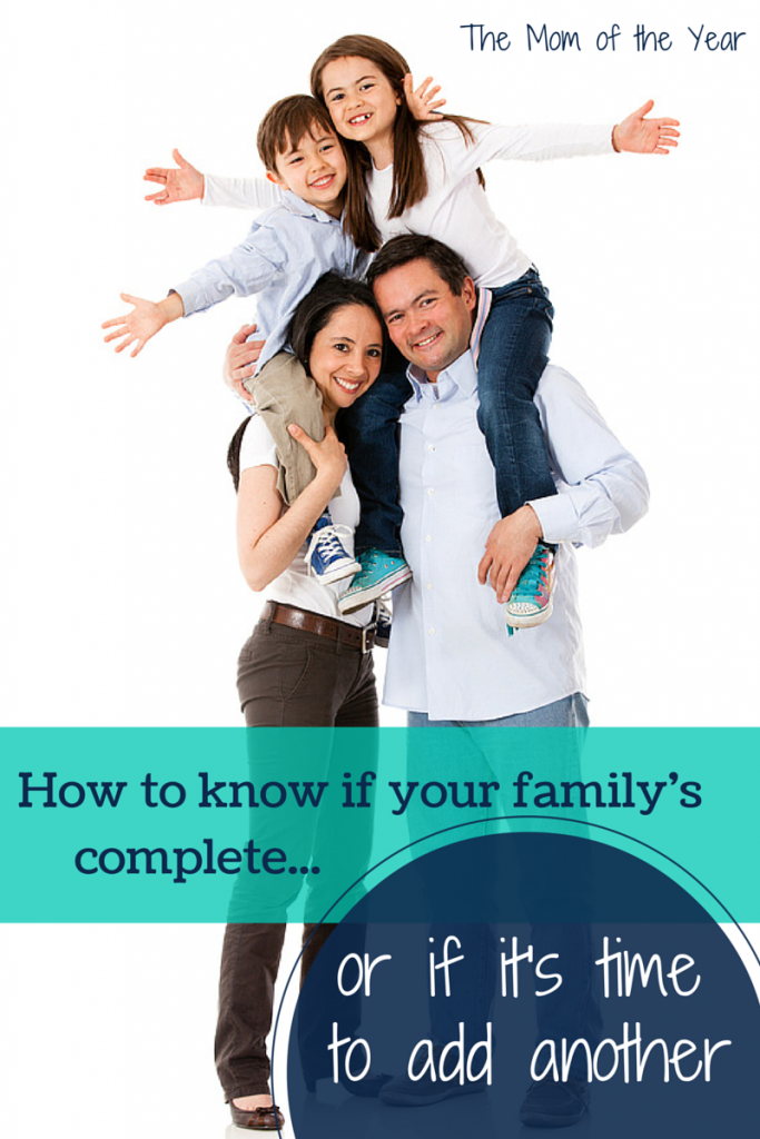 Knowing when your family is complete can be hard. This is how our family found our peace--with the right number of kids for us!