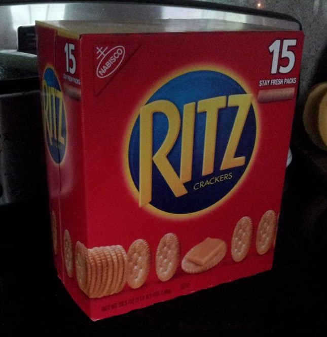 I asked my husband to pick up "fancy crackers" for book club. I love him. Also, if you get hungry anytime in the next 5 years, please stop over.