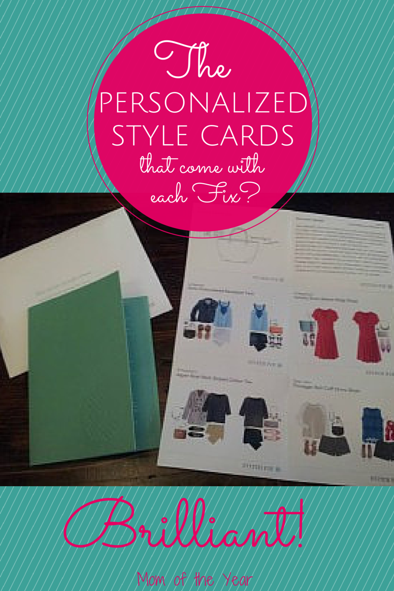 Fashion made easy! Get stylish finds shipped to your door and then just send back what you don't want. A personalized stylist walks you through each find, making suggestions with these cards!