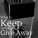 Knowing what to hold onto after someone leaves can be really tricky business. The careful art of holding on and letting go...