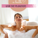 Moms need to relax too! Not an easy thing, but we'll keep trying for it, right? Someday those baths will happen!