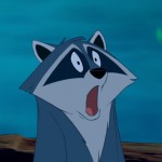 Meeko from Pocahontas captures my feelings exactly. Here's what too do if an unwanted creature sneaks into your home in the middle of the night--cute shocked faces included!