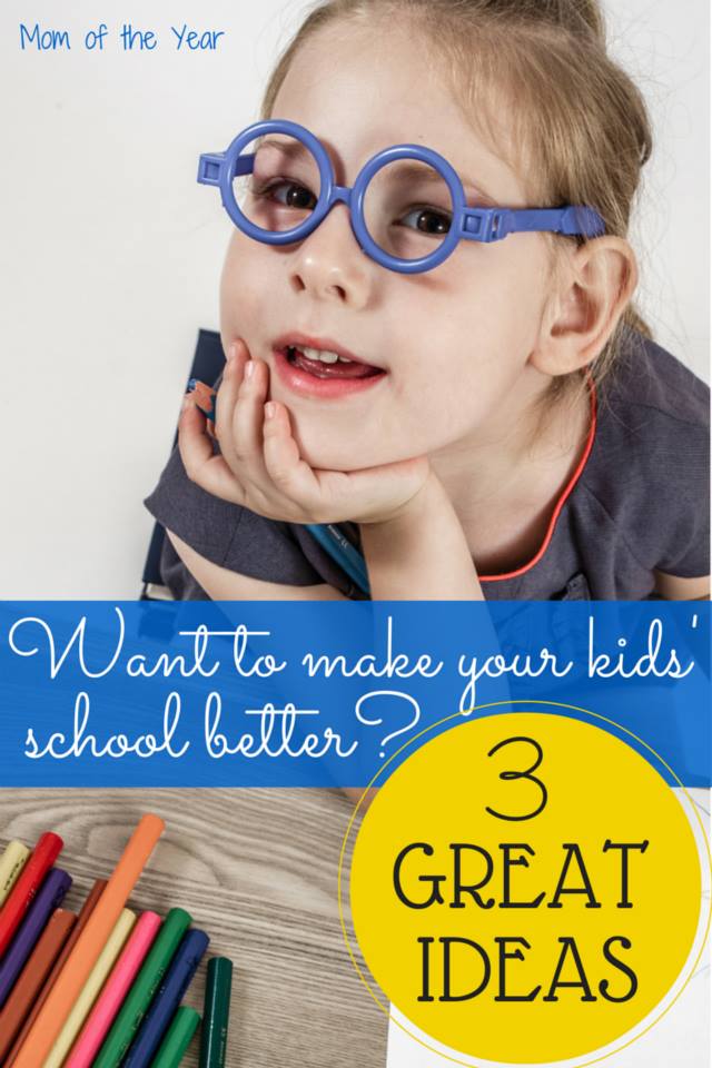 We all want to make our kids' school the best possible place for them to get an education. I love these practical ideas for helping raise educational standards and helping improve your kids' classrooms. I would never have considered the second as a way to make a real difference!