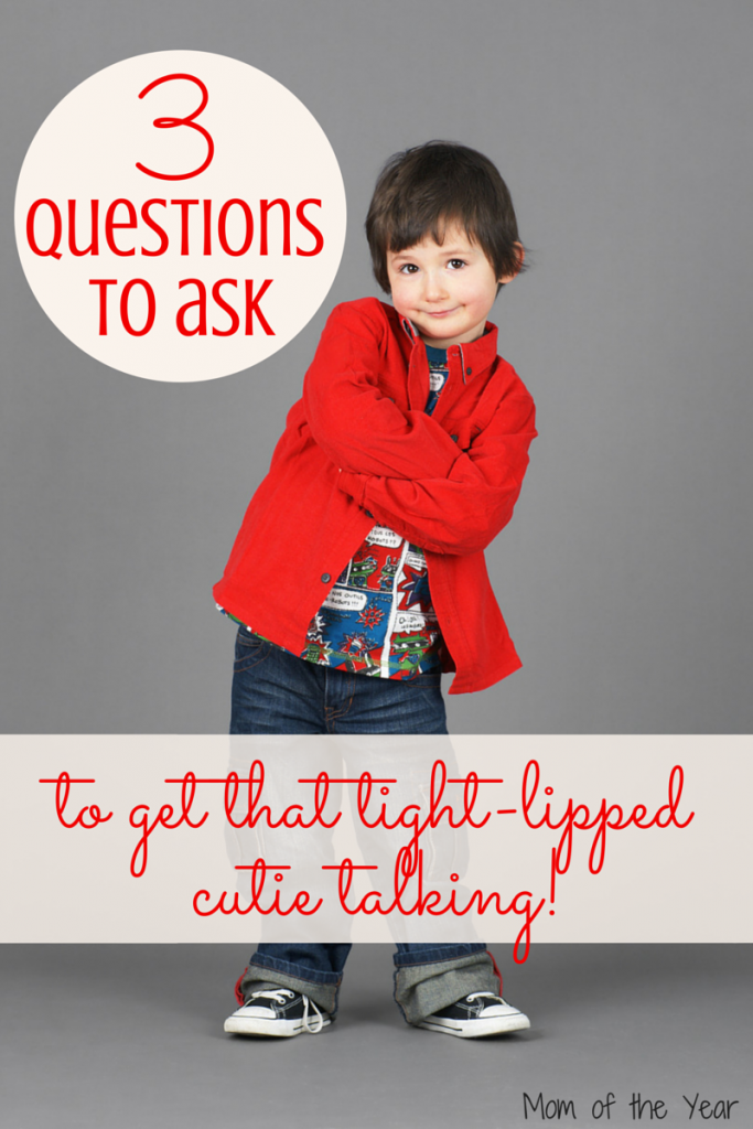 Does it feel like pulling teeth to get your child to tell you about his day? Asking these three questions every day has been the magic trick for us! I love knowing more about their school days and classrooms and love that these questions help reinforce some important messages to my kids too! Start asking, mom!
