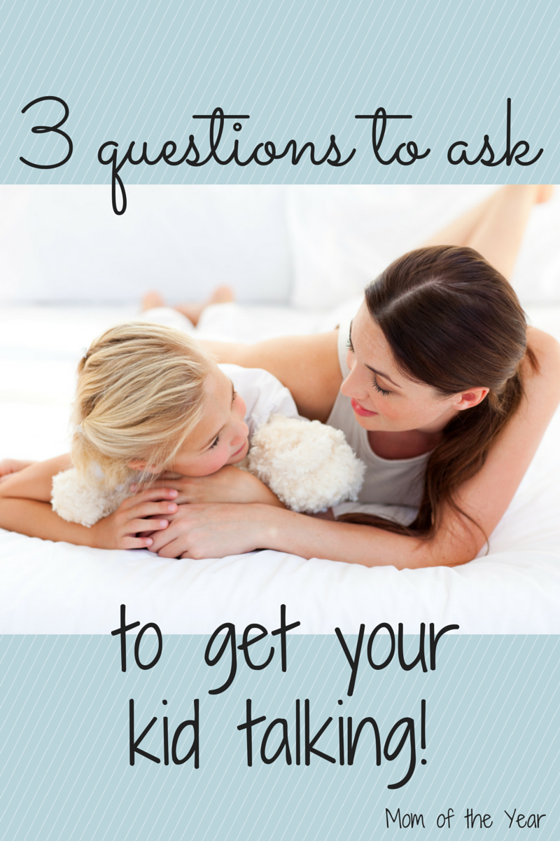 Does it feel like pulling teeth to get your child to tell you about his day? Asking these three questions every day has been the magic trick for us! I love knowing more about their school days and classrooms and love that these questions help reinforce some important messages to my kids too! Start asking, mom!