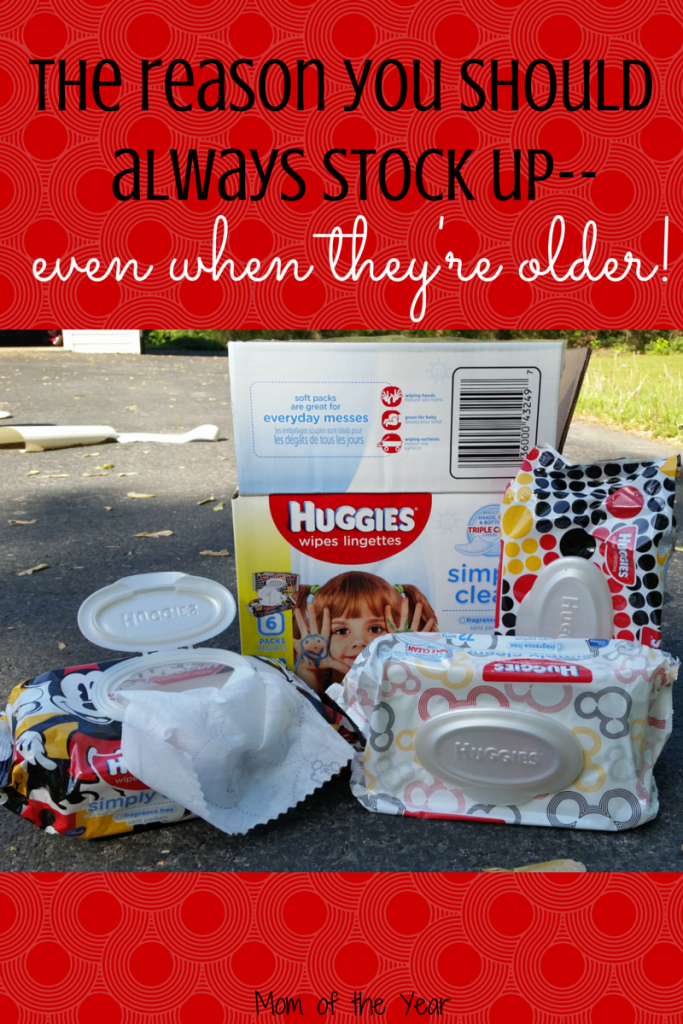 I thought we wouldn't need as many wipes as my kids got older and outgrew diapers, but boy, was I wrong! Here's why they are so great--with a bunch of cuteness to boot! Go stock up on this bow--you'll thank yourself later! Messy kids are here to stay!