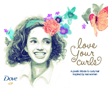 Got curls? Learn to love them and wear them proudly! The new Dove Quench Absolute products and Love Your Curls campaign/book, helps girls of all ages keep their hair healthy and wear their ringlets proudly!