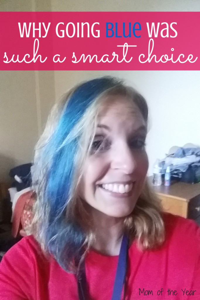 Why I'll Never Regret Dying My Hair Blue - Mom of the Year