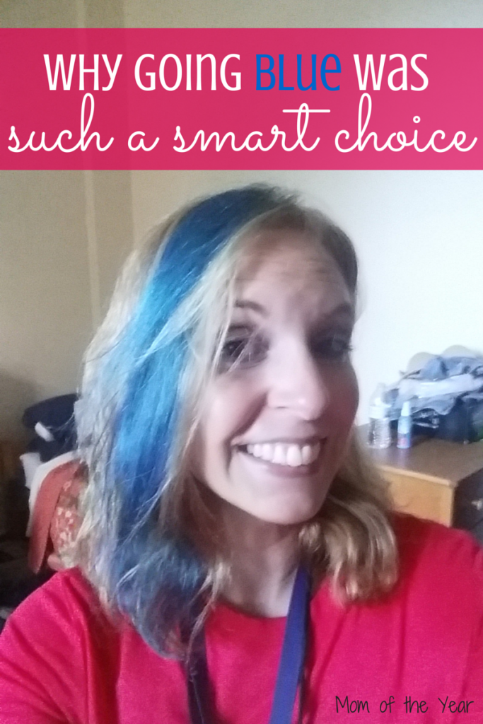 Dying your hair blue? Take it from someone who NEVER does anything crazy or wild--it was so worth it! Completely the right decision and the reason might surprise you!