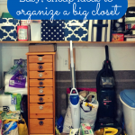 Have a closet that is a messy pit in major need of some organizing? Try these tricks I used to make our former cluttered mess and tidy space that's user-friendly for all. And the ideas to add splashes of color are things you've probably never thought of! Make a pretty space in your home now!