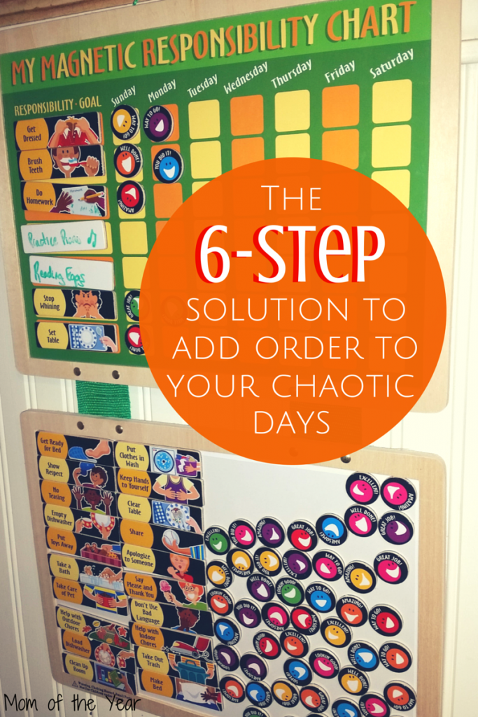 Crazy days with the kids getting away from you? Need control over the chaos? This solution saved our sanity and helped us get the most from our days. An easy-peasy win in 6 simple steps, mom!