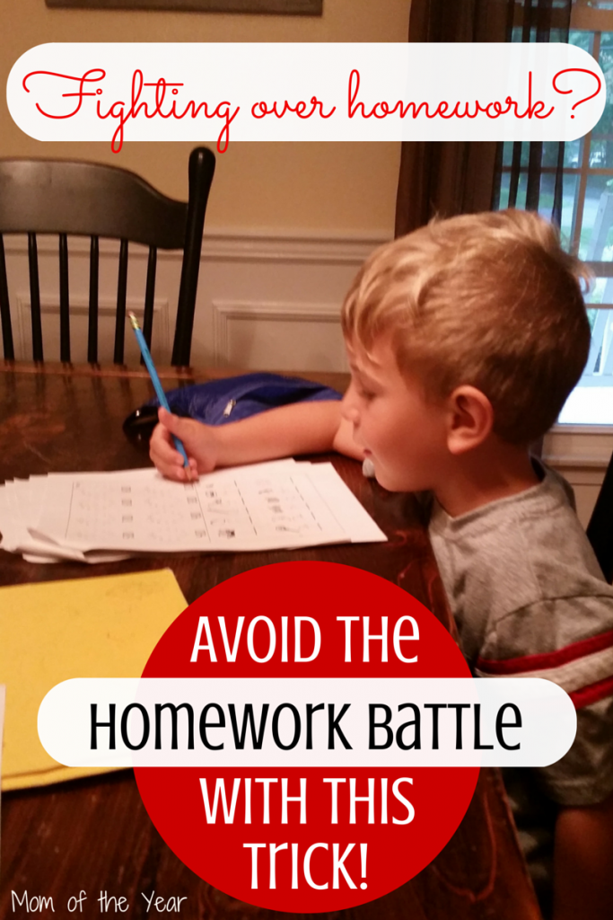 Homework beating you up? It doesn't have to, really! Make it an easy-peasy part of your day with this simple trick!