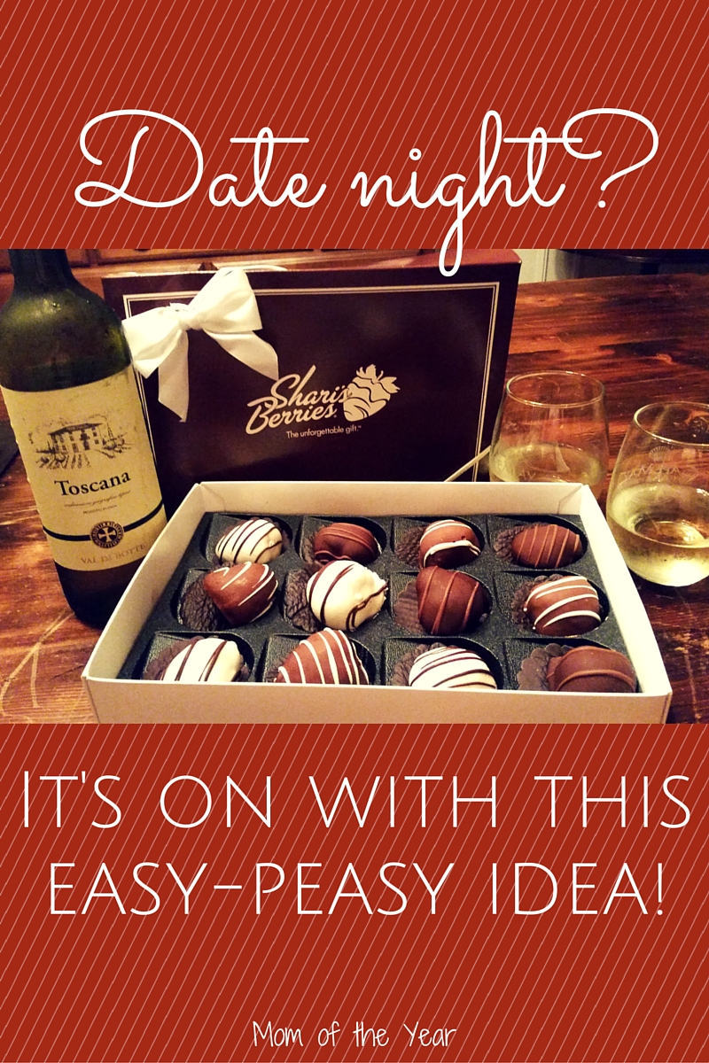 Looking for a simple, low-cost way to celebrate Valentine's Day or Sweetest Day with your sweetheart? This is such a fun, easy way to make a romantic night special! Break out the chocolate-covered strawberries and wine--date night with your husband is on!