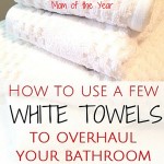 Is your bathroom looking tired and in need of some freshening up? Try this easy-peasy way to get the bathroom refresh you need. You can be as elaborate or as simple as you want, or as time and budget allow, but start with this idea to spruce up your decor and get your new look underway!
