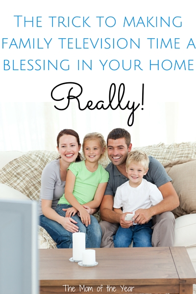 Family Television time can be a wonderful thing that the whole family--mom and dad AND the kids will enjoy. Get the scoop on how we made this happen and learn the trick to achieving this milestone in your own home. Make TV a blessing, not a curse that builds healthy family bonding!