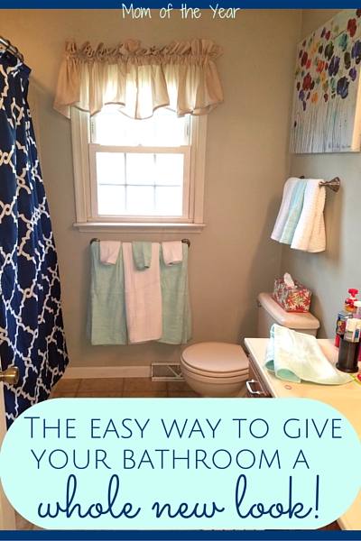Is your bathroom looking tired and in need of some freshening up? Try this easy-peasy way to get the bathroom refresh you need. You can be as elaborate or as simple as you want, or as time and budget allow, but start with this idea to spruce up your decor and get your new look underway!