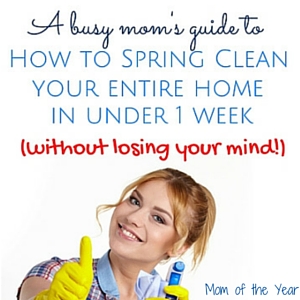 Spring cleaning has never been easier! This organized plan of attack will freshen up your home leave you ready to welcome in warmer months before you know it! No time? No sweat. This cleaning plan is designed for the busy mom who has a lot on her plate and bring you the best tidying up tips and tricks around! Check it out and get ready to cross deep cleaning off your list!