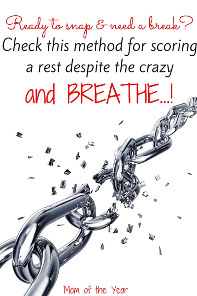 Feeling burned out, exhausted and worn down by all that is happening? Don't worry, moms, You aren't alone! We've got your back with this nifty idea for taking a break despite all the neediness and drama of young kids that is dominating your day-to-day! I'll bet you've never heard REALness like this!