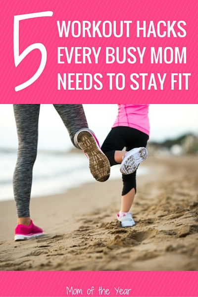 Crazy busy with those kiddos, mom? We understand! Touch down here for five easy workout hacks that will help you boost your fitness while staying sane and keeping up with the crazy. Just because you don't have time, doesn't mean you can't sneak it a workout! Try these genius tricks--I LOVE #3!!