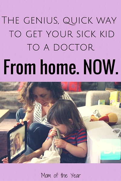 Taking sick kids to the doctor can be such a pain! Not to mention the inconvenience of long wait times and a struggle to get an appointment. Enter Doctor on Demand for a genius, convenient, quick doctor's visit right from the convenience of your own home. And grab this promo code for your first visit--this is incredibly cheap!