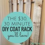 Ever DIY something in your home and then wonder, why the heck didn't I think of this sooner?! For us, our slice of genius home organization was this DIY Pallet Board Coat Rack. Seriously, so incredibly easy and cheap (you won't believe the final cost!), and had made ALL the difference by our front door as a place to hang coats. Read: Mommy feels a tad more sane with this in place! Why didn't we think of this easy project sooner?!