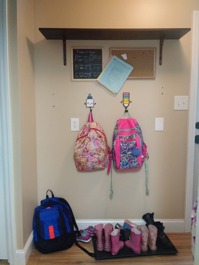 Need a drop zone for all the coats, hats, backpacks and shoes, but don't have a huge space? This smart guide for organizing a mudroom in a small space is full of practical, smart tips and ideas for transforming your small area to an organized landing spot for all your extra stuff! Plus, check out this sweet trick to make it look pretty too--I would never have thought of this!