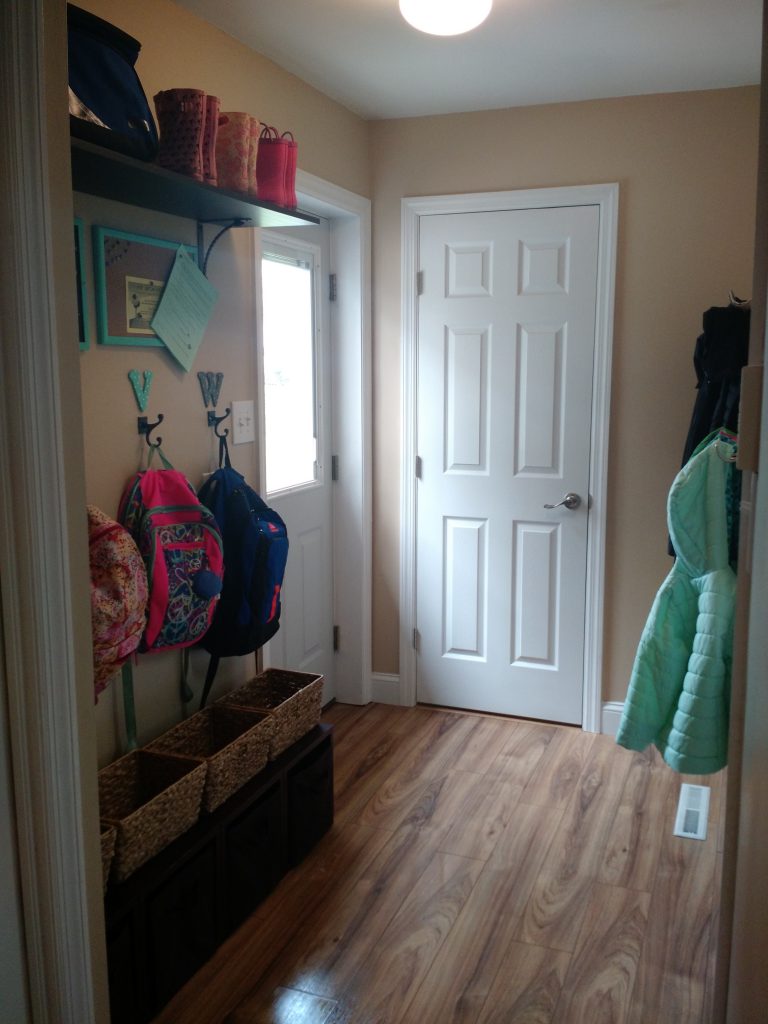 Need a drop zone for all the coats, hats, backpacks and shoes, but don't have a huge space? This smart guide for organizing a mudroom in a small space is full of practical, smart tips and ideas for transforming your small area to an organized landing spot for all your extra stuff! Plus, check out this sweet trick to make it look pretty too--I would never have thought of this!