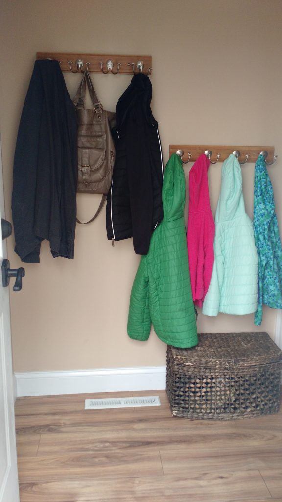 Need a drop zone for all the coats, hats, backpacks and shoes, but don't have a huge space? This smart guide for organizing a mudroom in a small space is full of practical, smart tips and ideas for transforming your small area to an organized landing spot for all your extra stuff! Plus, check out this sweet trick to make it look pretty too--I would never have thought of this!