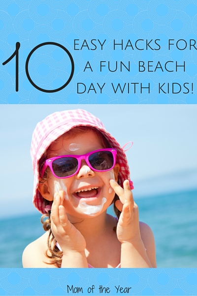 Planning a family beach trip? You need these 10 Hacks for surviving a beach trip with kids. These tips and tricks will make your next seaside vacation a breeze! I never thought of #7, but am SO GLAD to now know this trick!