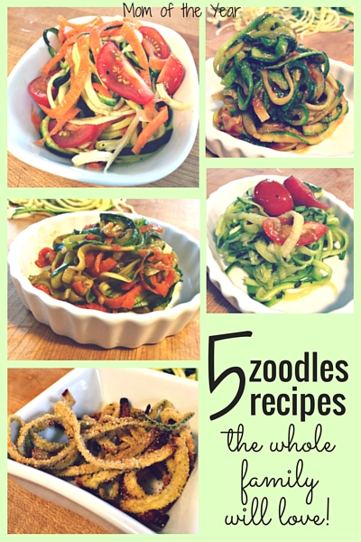 Intrigued by this whole zoodles craze? When prepared properly, they are truly delicious! Here are five zoodles recipes the whole family will love--really! Even husbands and kids ;) This healthy substitute fornoodles is healthy, versatile, easy to make and fun! Make sure to grab this tip too for the way to cook zoodles the right way!