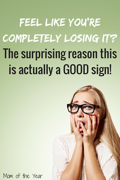 Feeling overwhelmed by the insanity of raising kids? Parts of you feel like they're slowly dying away as you try to keep up with it all? Good news, mom! No, really. Check out this surprising reason why feeling like you are losing your mind is a GOOD sign that you're doing this right. Finally, the vote of confidence in raising kids that you need!