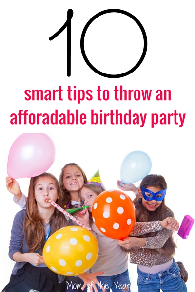 Throwing a birthday party, but don't have a bank to break for it? Check out these ten smart tips for throwing an affordable birthday party. Celebrate your kid's birthday in classy style with all the fun, without all the crazy expense. I love tip #7--would never have thought of this!