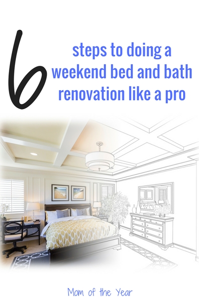 Have limited time, but a big project to tackle? Get organized, follow these six practical steps and get that home renovation finished! I am so pleased with the results of our weekend bedroom renovation project, and I would never have realized how valuable tip #5 is! Pop over here and learn how to tackle your home DIY project the right way!
