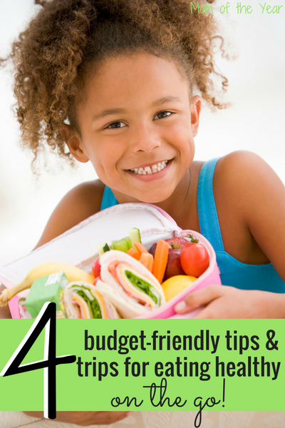 Does life feel crazy with a full schedule where you are always running to the next thing? Don't let your diet and budget fall apart in all the busyness! Use these four smart tips and tricks for eating on the go, while keeping your diet healthy and the cost in check. I would never have thought of the third one--check it out and eat healthy while out and about!