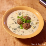 Creamy Vegetable Soup with Homemade Turkey Meatballs is the perfect way to curb those fall hunger pangs! This recipe is a crowd-pleaser, so delicious and you won't believe the secret ingredient that brings it all together!