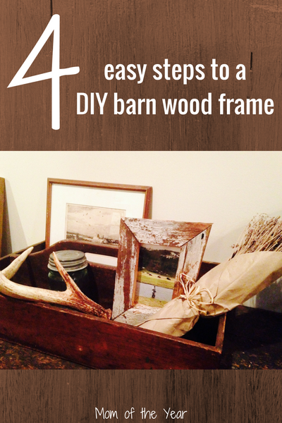 Love the rustic barn wood decor look? Try making this easy DIY barn wood frame project to decorate your home or give as a special homemade gift. You'll love the bonus tips to make it super-easy!