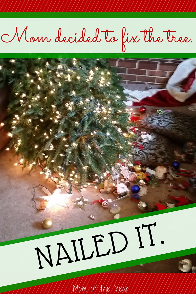 Trying hard this holiday season and flubbing it up a bit? That's the name of the game with parenthood--we keep giving it our all, and then pressing on, even when when we get it wrong. Downed Christmas trees included! Catch the parenting fun here!