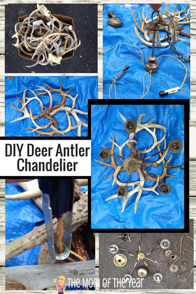 Love the rustic decor look? A DIY Deer Antler Chandelier is the perfect accent piece for your home! Store-bought versions can be PRICEY, but with these 6 easy how-to steps, you can make your own without the hefty price tag--and it's way easier than you think with this hack for getting started!