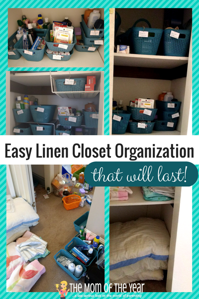 Feel overwhelmed by your messy linen closet and not sure where to start? No worries, with these 6 simple, budget-friendly DIY linen closet organization tips, you'll have your closet neat and tidy in no time! Plus, I LOVE the trick for keeping things permanently sorted, so you won't need to ever tackle this home improvement project again!