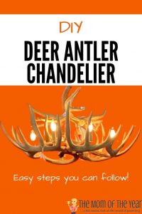 diy deer antler chandelier