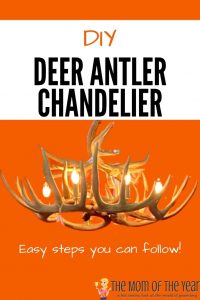 diy deer antler chandelier